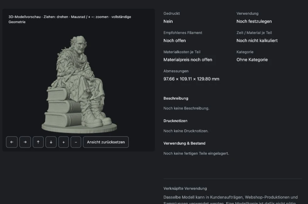 Modellübersicht der Serienwerk-Designstudie mit einer 3D-Modellvorschau